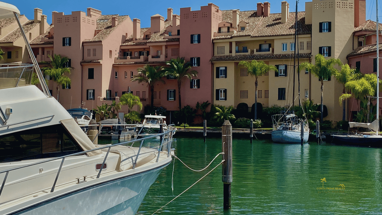 Sotogrande marina luxury waterfront apartments and yachts on the Costa del Sol