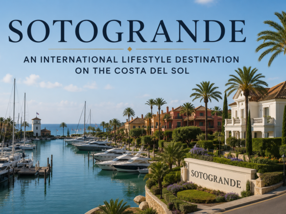 Sotogrande marina and luxury villas showcasing the international community lifestyle on the Costa del Sol